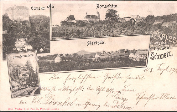 Datei:AK-Dauba-Blick-auf-Siertsch-Borschim-Hauska-und-Jungfernstein.jpg