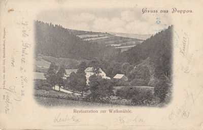 Duppau Walkmühle gel. 1900.jpg