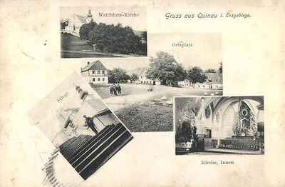 AK-Quinau-im-Erzgebirge-Wallfahrts-Kirche-mit-Stiege-Kirche-von-Innen-Ortsplatz.jpg
