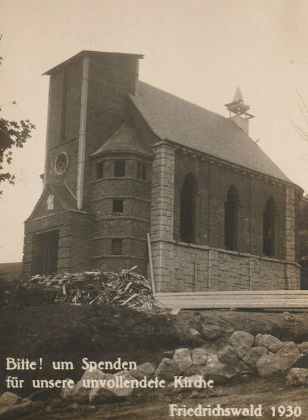 Datei:Friedrichswald kirche 1930.jpg